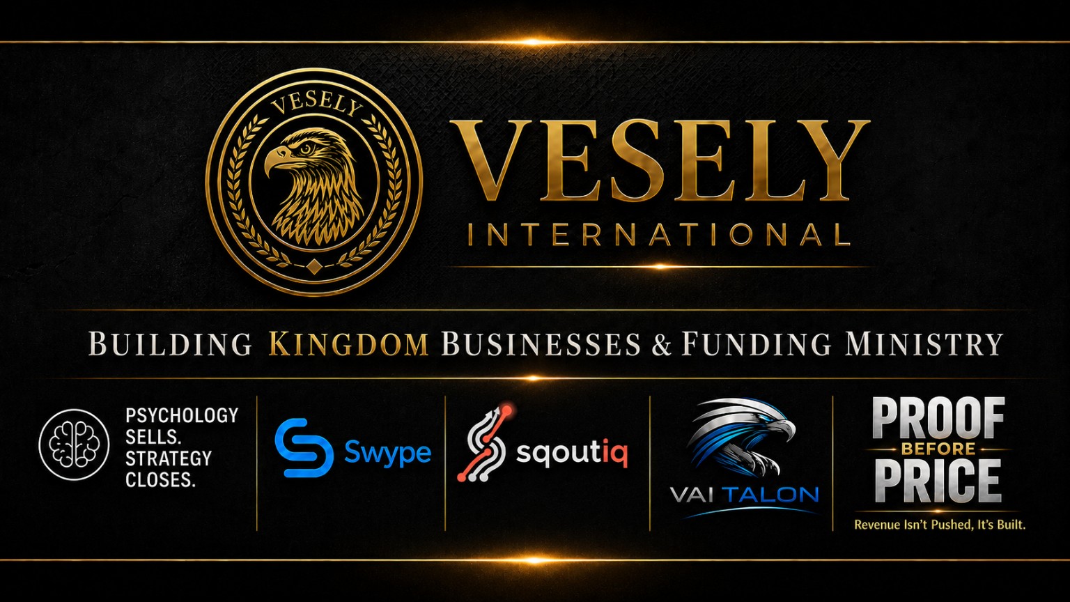 Vesely International. Building Kingdom Businesses and Funding Ministry.